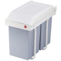 Hailo skabsaffaldsspand Multi-Box Duo størrelse L 2x14 L cremefarvet 3659-001