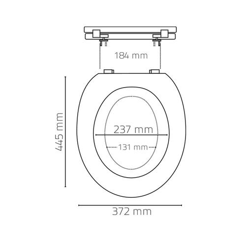 RIDDER toiletsæde Generation soft-close hvid 2119101