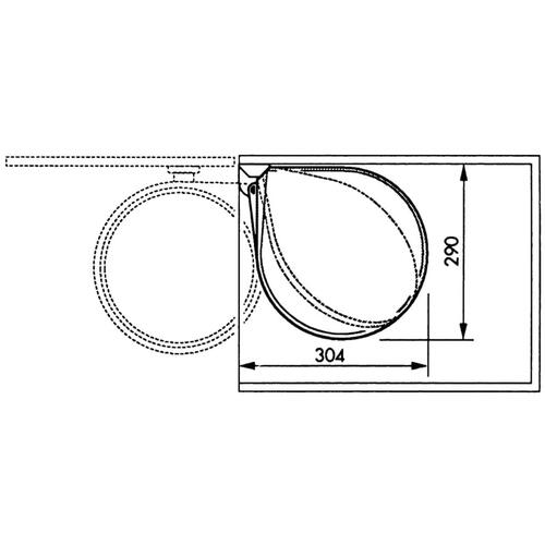 Hailo skabsskraldespand Compact-Box str. M 15 l hvid 3555-001