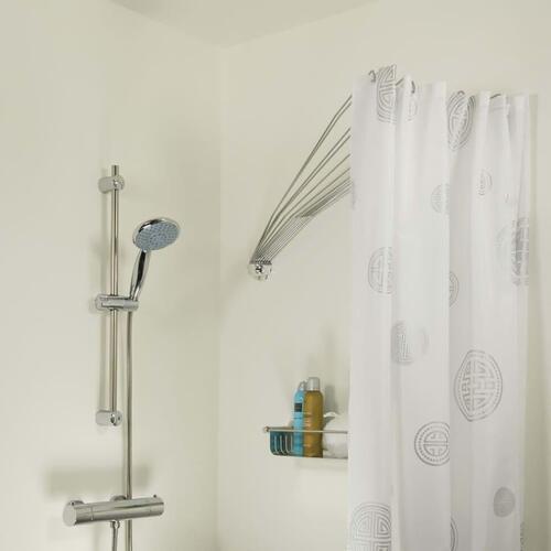 Sealskin badeforhængsstang Umbrella Corner krom