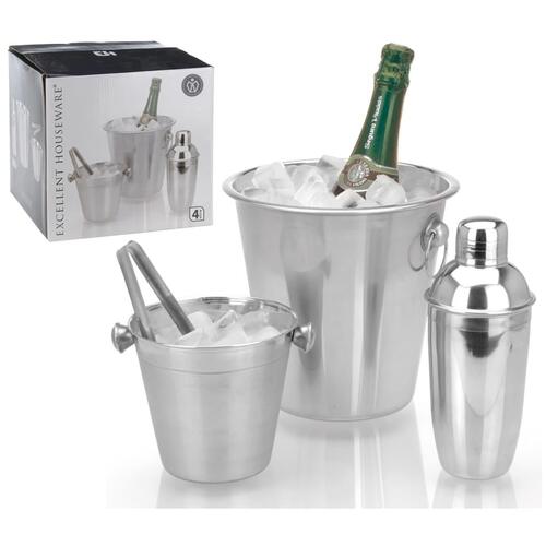 Excellent Houseware barsæt 4 stk. rustfrit stål