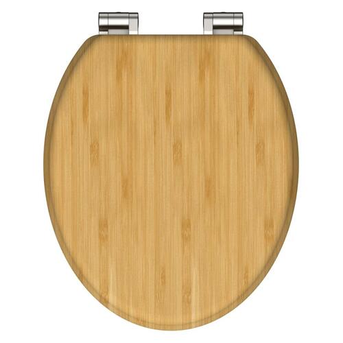 SCHÜTTE toiletsæde med soft close-funktion NATURAL BAMBOO