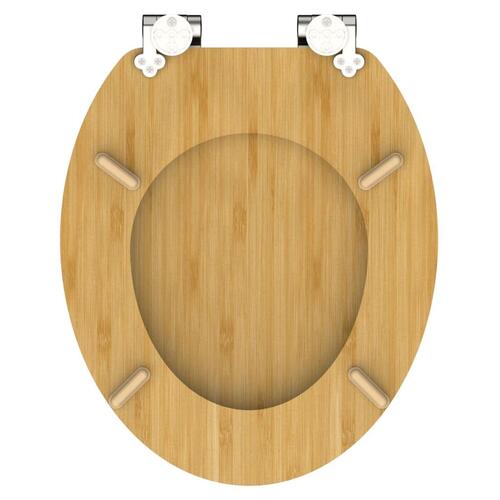 SCHÜTTE toiletsæde med soft close-funktion NATURAL BAMBOO