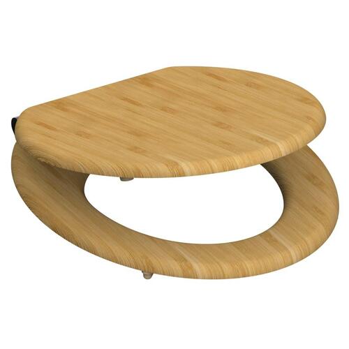 SCHÜTTE toiletsæde med soft close-funktion NATURAL BAMBOO