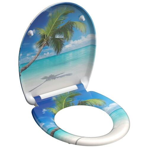 SCHÜTTE toiletsæde CARRIBEAN m. soft-close og tryk duroplast