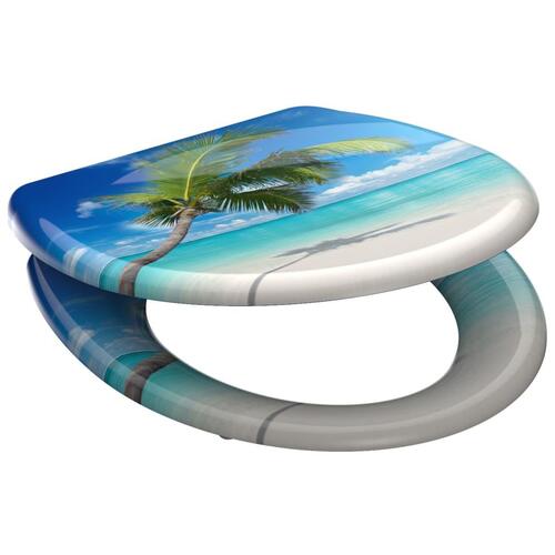 SCHÜTTE toiletsæde CARRIBEAN m. soft-close og tryk duroplast