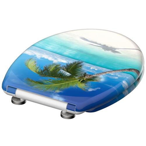 SCHÜTTE toiletsæde CARRIBEAN m. soft-close og tryk duroplast