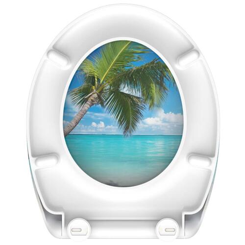 SCHÜTTE toiletsæde CARRIBEAN m. soft-close og tryk duroplast