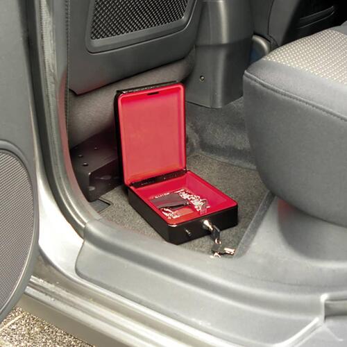 Carpoint sikkerhedsboks til bil 22,5x16x7,5 cm stål sort