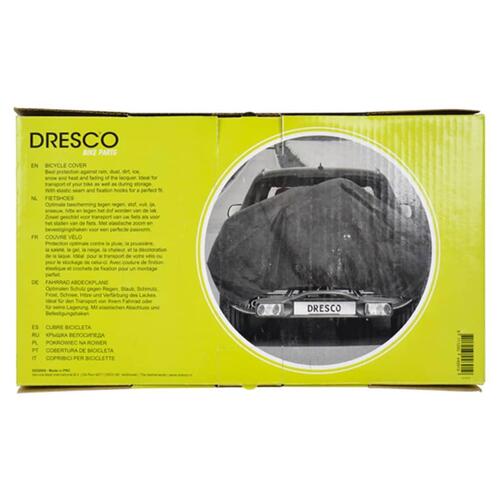 Dresco elastisk cykelovertræk til 1 cykel sort