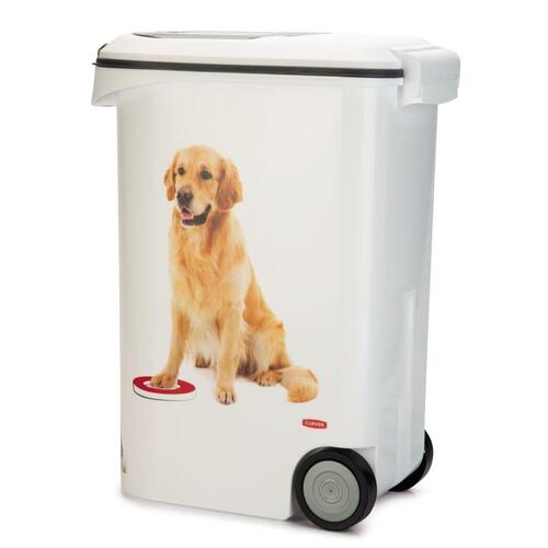 Curver foderbeholder hund med hjul 54 l