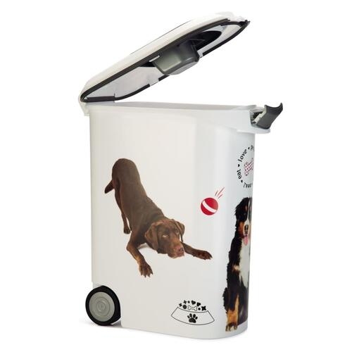Curver foderbeholder hund med hjul 54 l