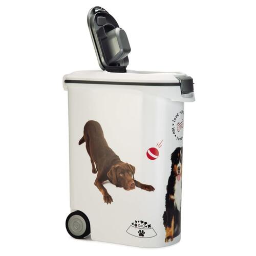 Curver foderbeholder hund med hjul 54 l