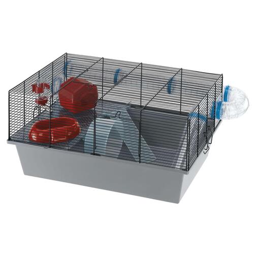 Ferplast hamsterbur Milos Large 58x38x30,5 cm grå