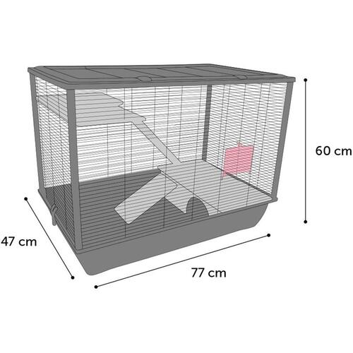 FLAMINGO lille dyrebur Elsa 77x47x60 cm str. L