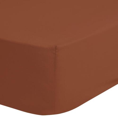 Good Morning formsyet jerseylagen 90/100x220 cm terrakotta