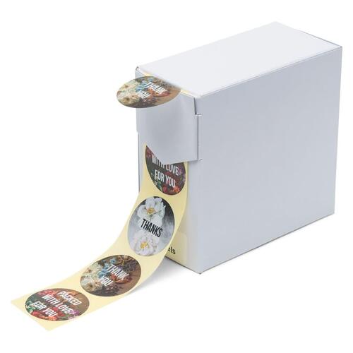 Rillprint gavemærker 250 stk. x 4 ruller metallic