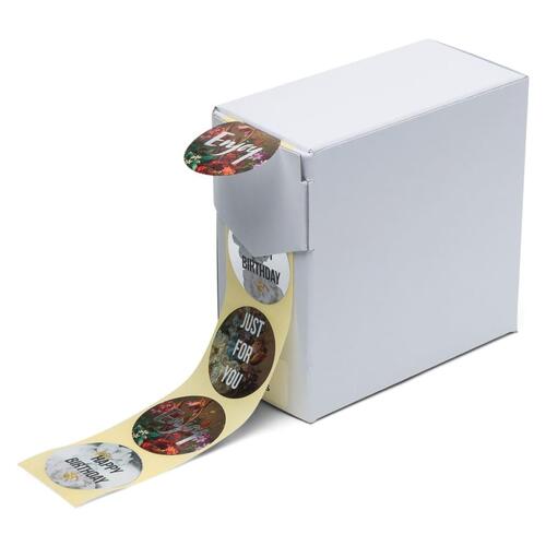 Rillprint gavemærker 250 stk. x 4 ruller metallic