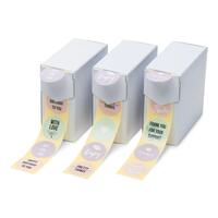 Rillprint gavemærker 250 stk. x 3 ruller pastelfarver