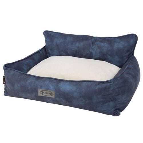Scruffs & Tramps hundeseng Kensington 60x50 cm str. M marineblå