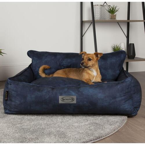 Scruffs & Tramps hundeseng Kensington 60x50 cm str. M marineblå