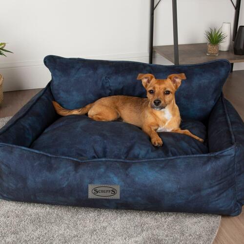 Scruffs & Tramps hundeseng Kensington 60x50 cm str. M marineblå