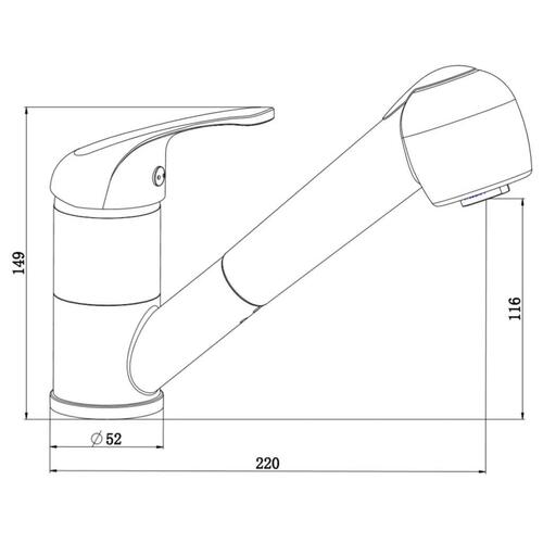 SCHÜTTE håndvaskarmatur SUPRA krom