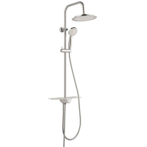 SCHÜTTE hovedbrusesæt med bakke AQUASTAR hvid-krom