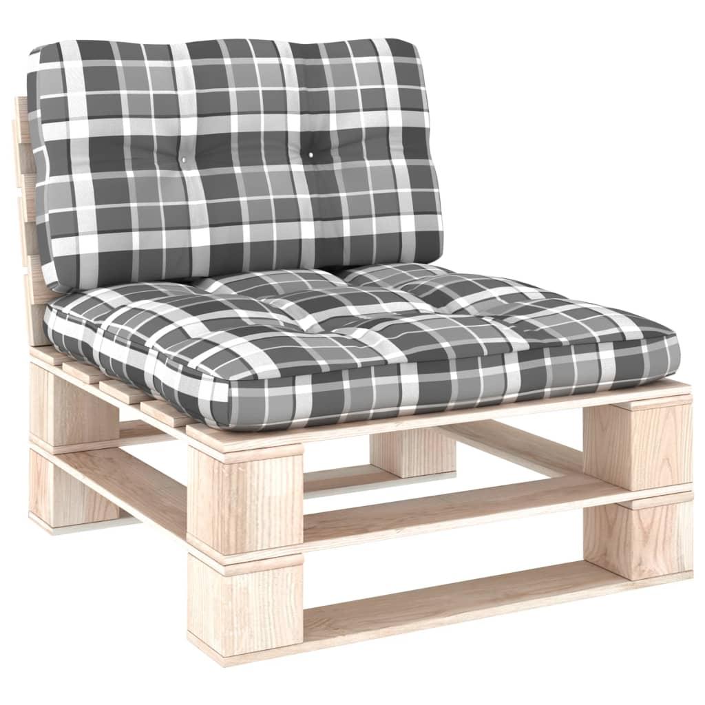 Pallehynder 2 stk. stof gråternet