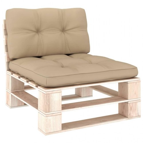 Pallehynder 2 stk. stof beige