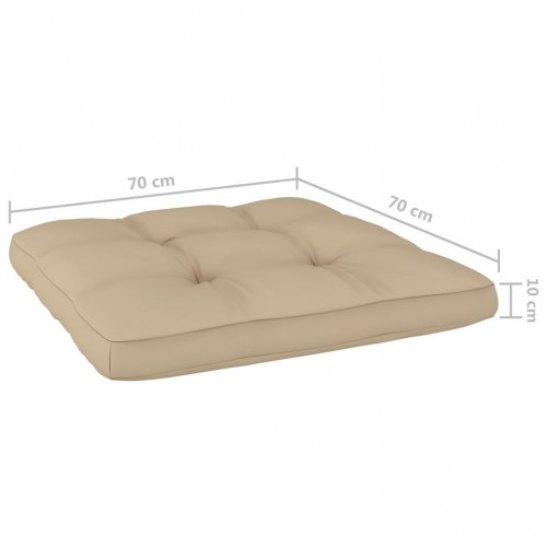 Pallehynder 2 stk. stof beige
