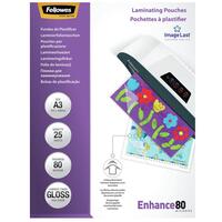Lamineringslommer Fellowes 25 enheder Gennemsigtig A3