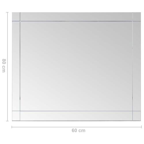 Vægspejl 80x60 cm glas