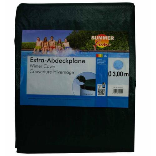 Summer Fun poolovertræk rund 250-300 cm PVC grøn