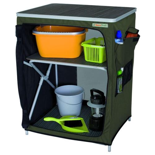 Eurotrail campingskab Vallou 67x53x86 cm grøn