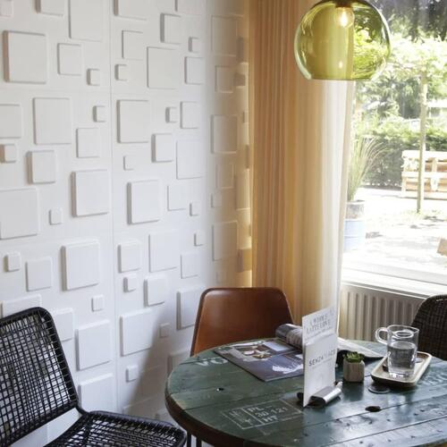 WallArt 3D-vægpaneler 24 stk. GA-WA09 Squares