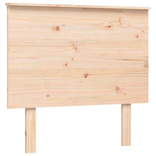 Seniorseng med sengegavl 100x200 cm massivt træ