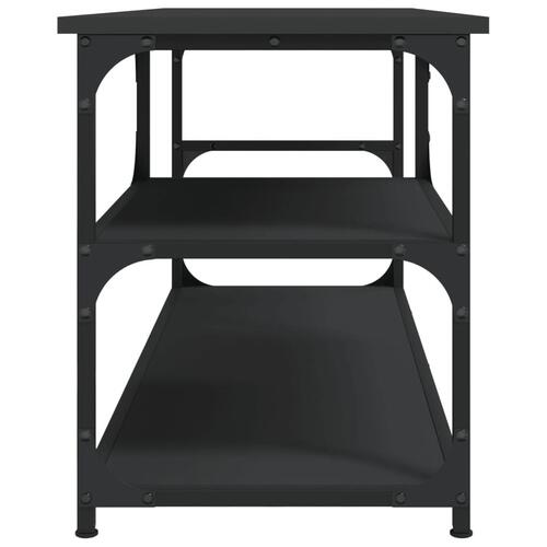 Tv-bord 103x38x46,5 cm konstrueret træ og stål sort