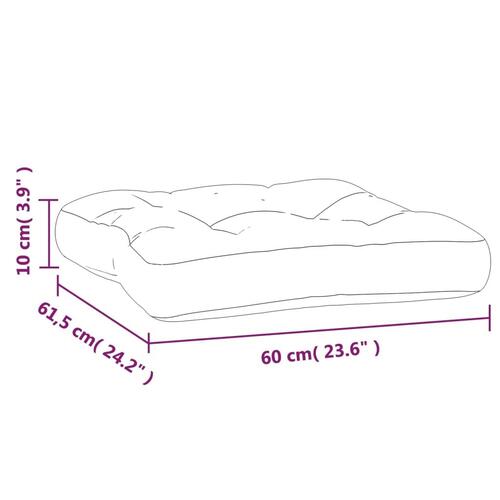 Pallehynde 60x61,5x10 cm oxfordstof flerfarvet