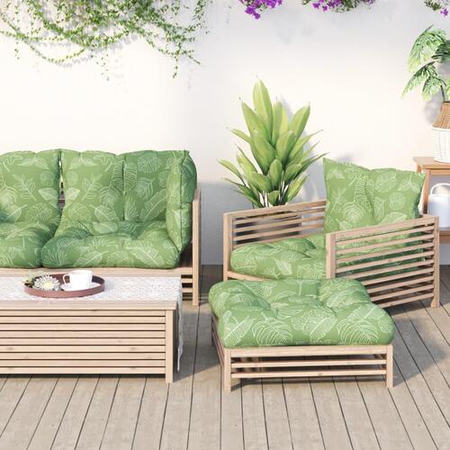 Pallehynde 60x61,5x10 cm oxfordstof bladmønster