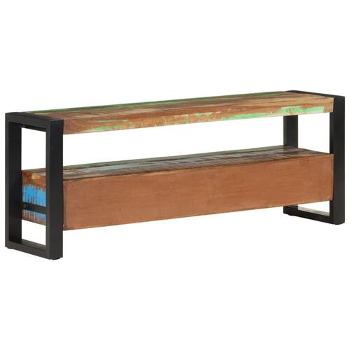 Tv-bord 120x30x45 cm massivt genbrugstræ