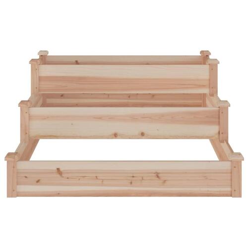 Højbed 120x120x56 cm massivt fyrretræ