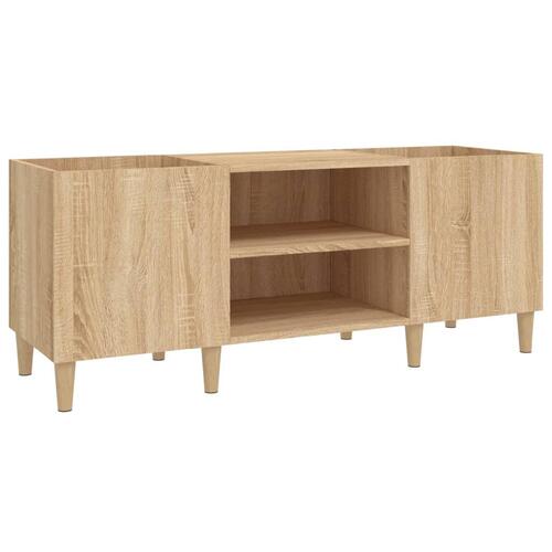 Vinylskab 121x38x48 cm konstrueret træ sonoma-eg