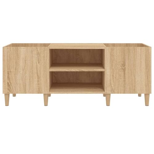 Vinylskab 121x38x48 cm konstrueret træ sonoma-eg