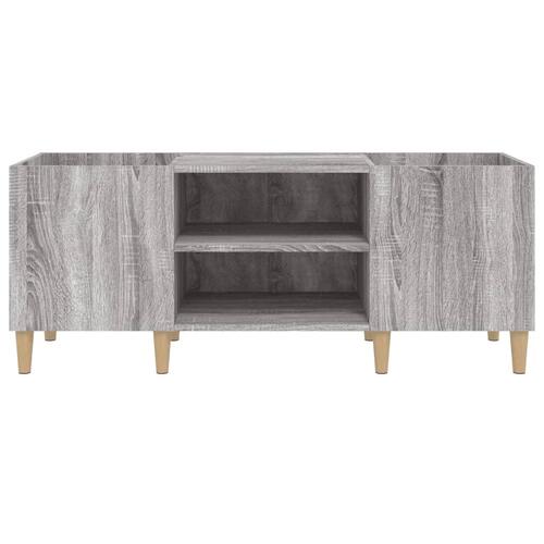 Vinylskab 121x38x48 cm konstrueret træ grå sonoma-eg