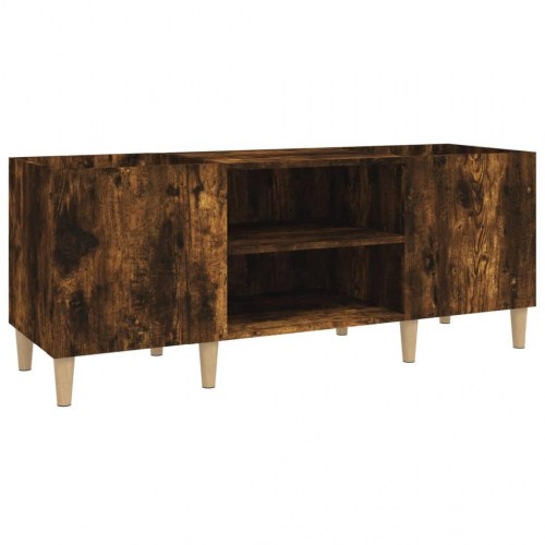 Vinylskab 121 x 38 x 48 cm - røget egetræsfarve