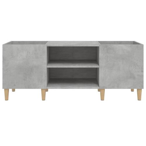 Vinylskab 121x38x48 cm konstrueret træ betongrå