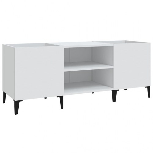 Vinylskab 121 x 38 x 48 cm - hvid