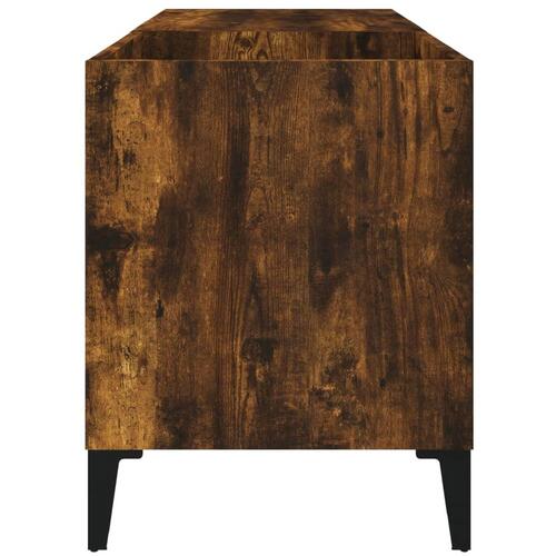 Vinylskab 84,5x38x48 cm konstrueret træ røget egetræsfarve
