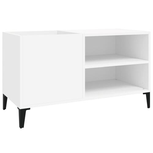 Vinylskab 84,5x38x48 cm konstrueret træ hvid